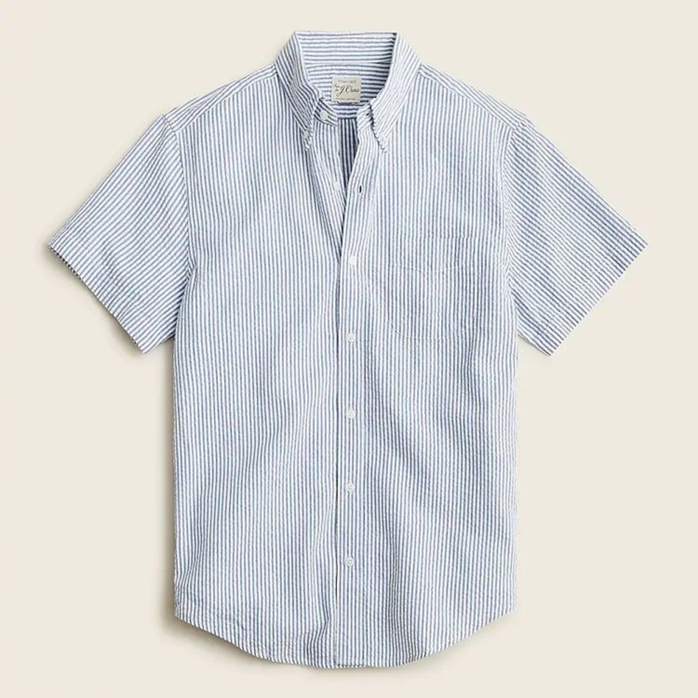J. Crew GUC Seersucker S/S Shirt